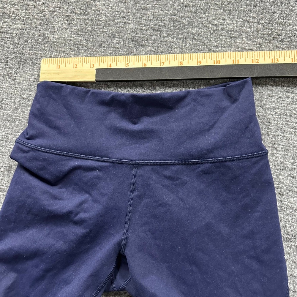 Fabletics Leggings Womens XS Navy Blue Colorblock Mesh PowerHold High Waisted - Picture 2 of 8